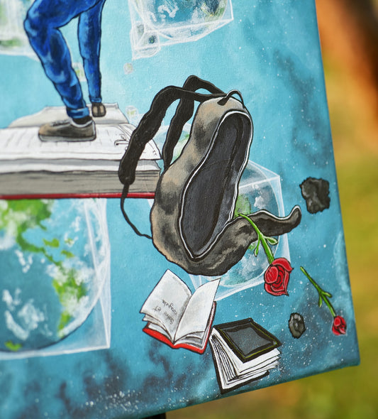 Between The Worlds | Focused Intention | Original Acrylic Painting