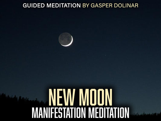 New Moon Guided Meditation audio for planting desire seeds into subconscious with cosmic energy manifestation support