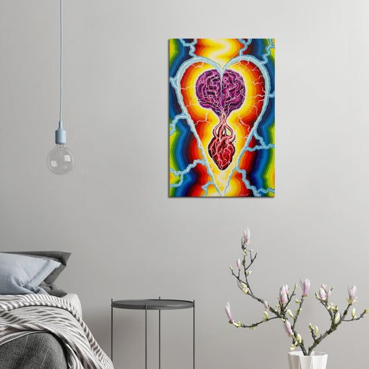 Heart Brain Coherence | Stretched Canvas Print