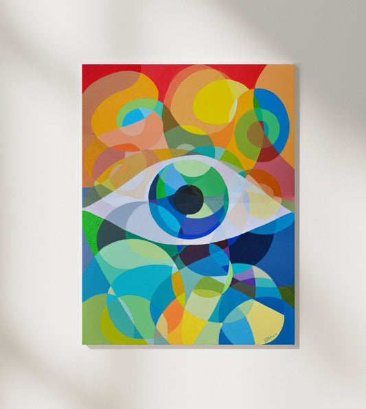 I See You | Abstract | Visionary art by @idrawmypassion | Canvas Print
