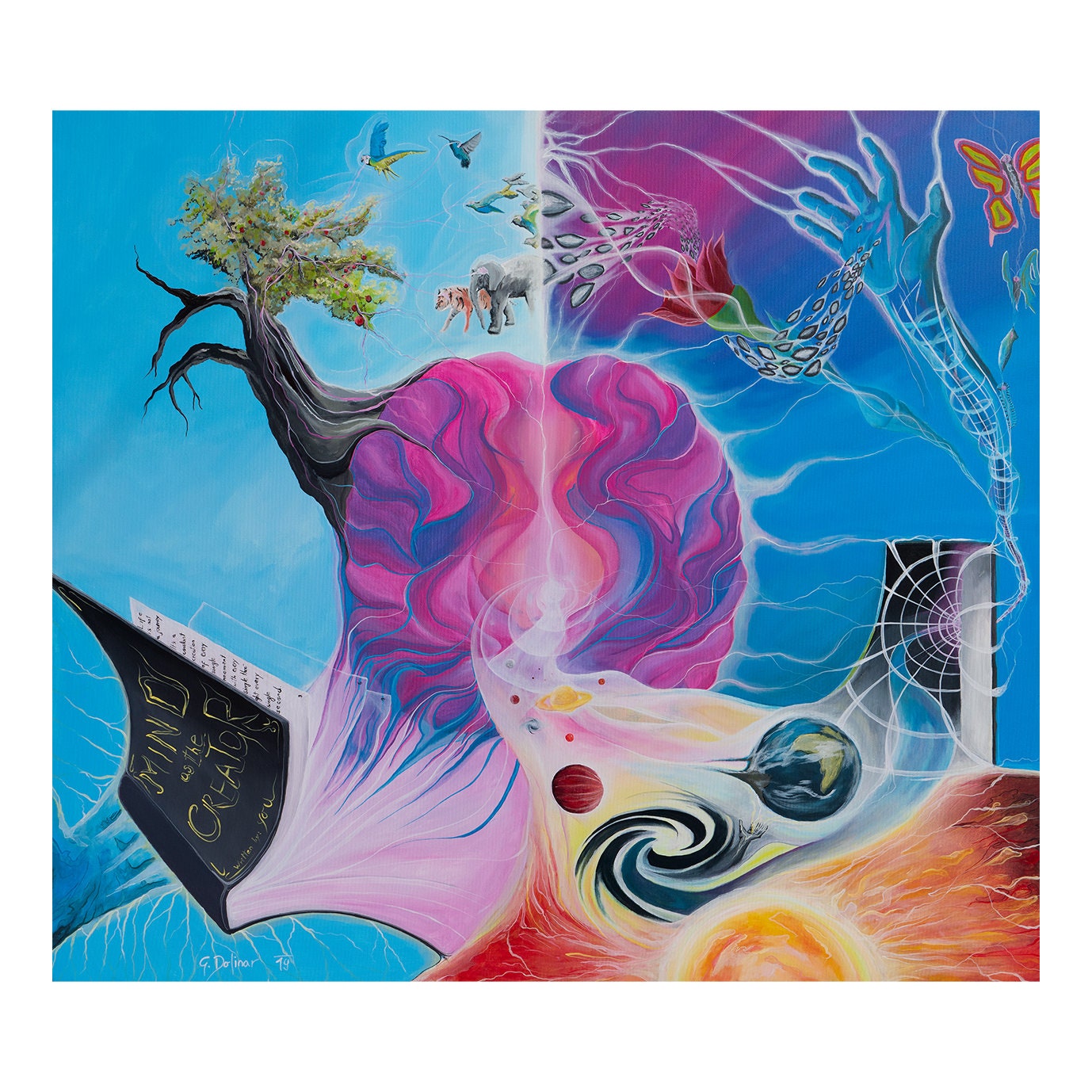 Mind as the Creator - Story of Your Life painting reflects how your thoughts design your path, capturing the essence of writing your own powerful story.