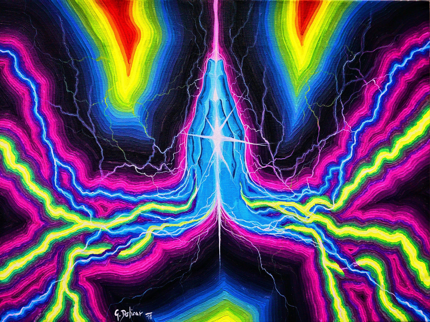 "The Power of Gratitude" painting in Mindfulness Art style, expressing serenity and the deep emotional richness of living with awareness and appreciation.