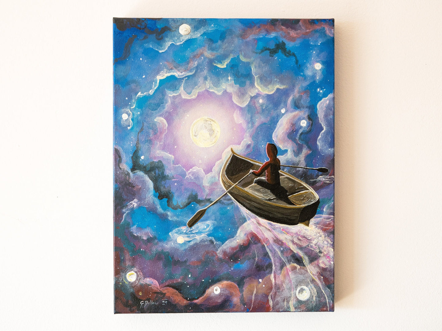 The Unknown Path | Fear Eliminator | Celestial | Intuitive & Energetic Canvas Print