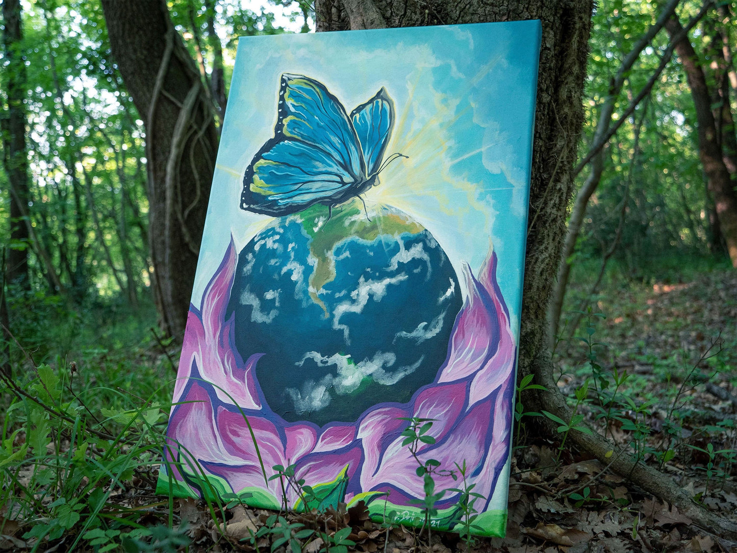 The New Earth | Intuitive Energetic Original Painting
