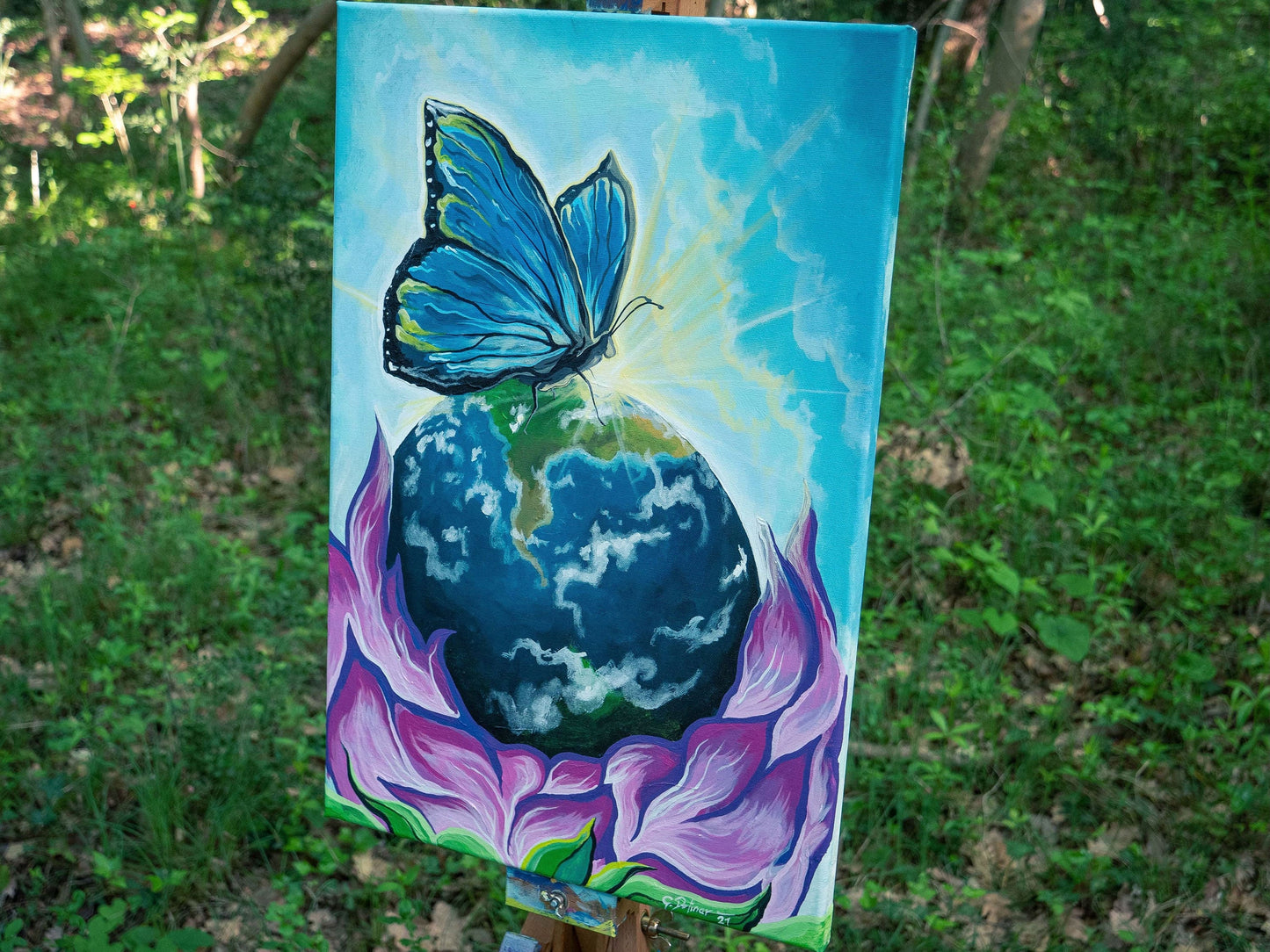 The New Earth | Intuitive Energetic Original Painting