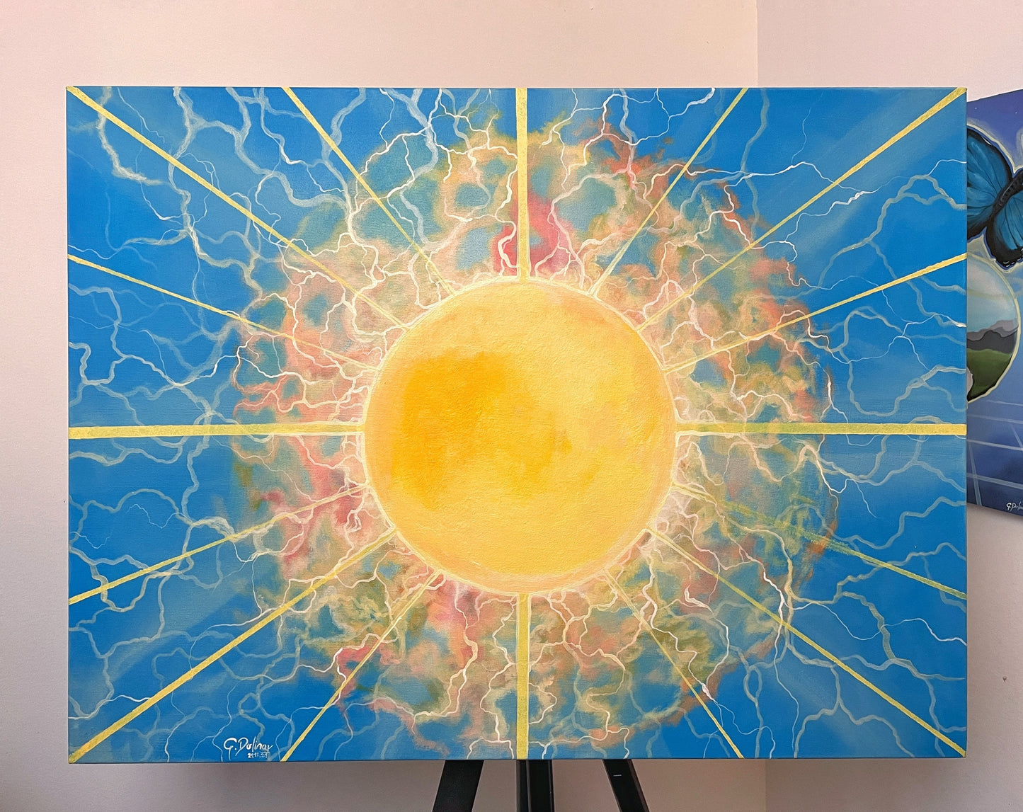 The Sun | Energy Healing | Positive Vibrations | Stretched Canvas Print