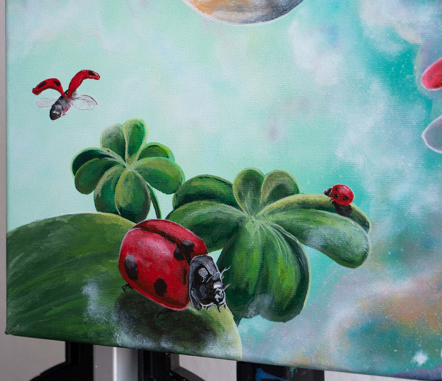 Luck | Spirit Animal | Ladybug Painting | Canvas Print