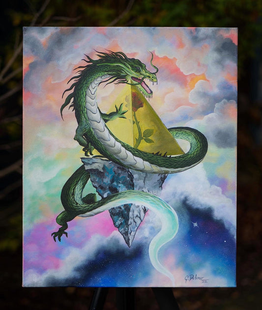 The Dragon - Spirit Animal | Energetic Canvas Print