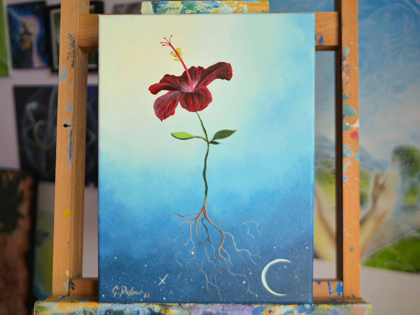 Flourish - Hibiscus Flower | Canvas Print