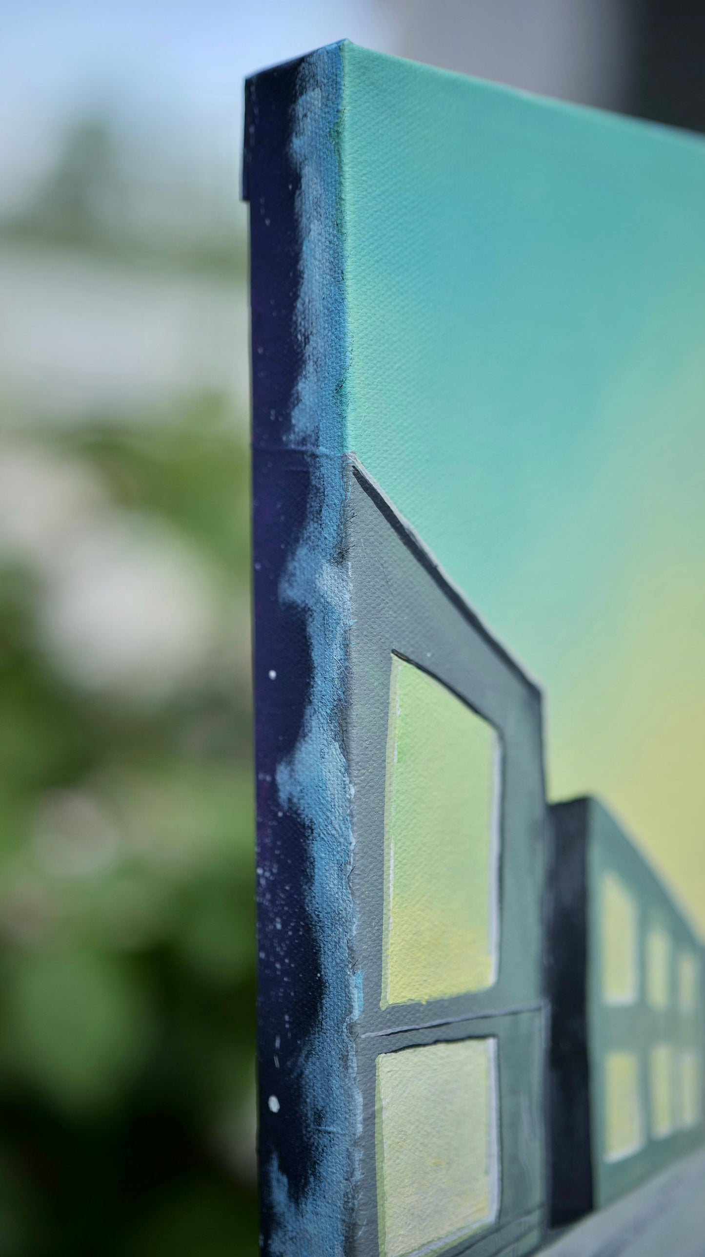 Rose That Grew Through The Concrete | Original Painting