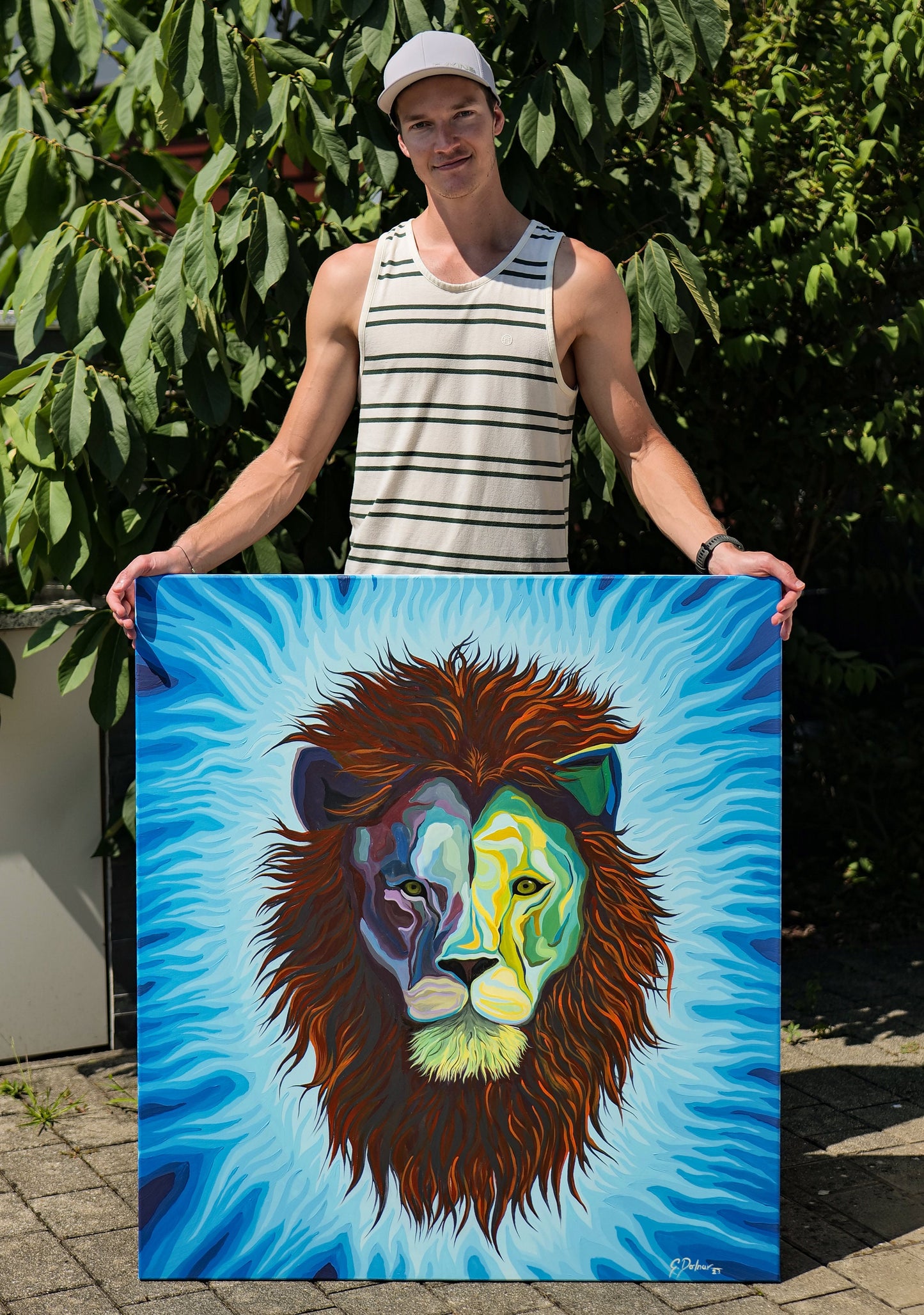 Spirit of a Lion | Intuitive & Abstract Canvas Print