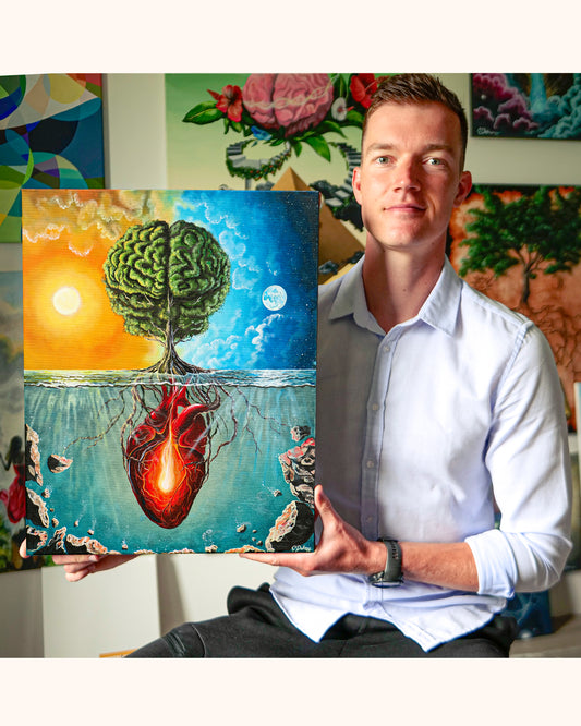 Grounded in Wisdom | Heart Brain Coherence Vol.2 | Original Acrylic Painting