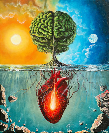 Grounded in Wisdom | Heart Brain Coherence Vol.2 | Stretched Canvas Print
