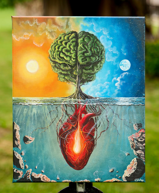 Grounded in Wisdom | Heart Brain Coherence Vol.2 | Stretched Canvas Print