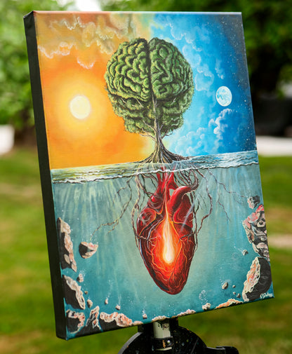 Grounded in Wisdom | Heart Brain Coherence Vol.2 | Stretched Canvas Print
