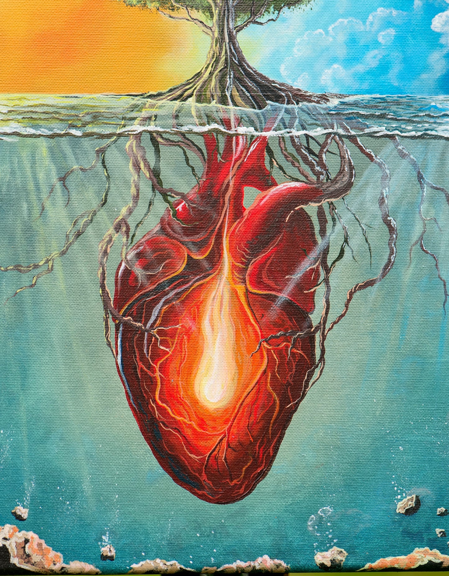 Grounded in Wisdom | Heart Brain Coherence Vol.2 | Stretched Canvas Print
