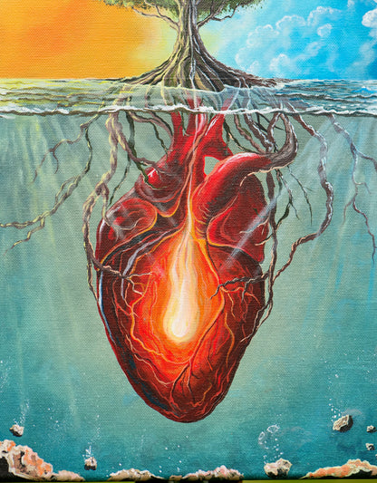 Grounded in Wisdom | Heart Brain Coherence Vol.2 | Stretched Canvas Print