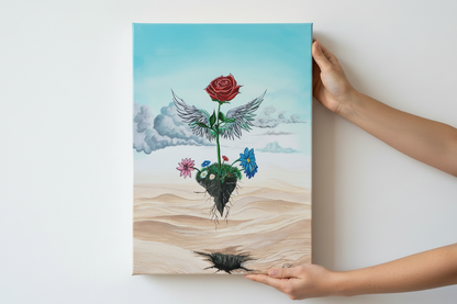 Zrasti v svobodo | Metamorfoza | Raztegnjen platneni tisk