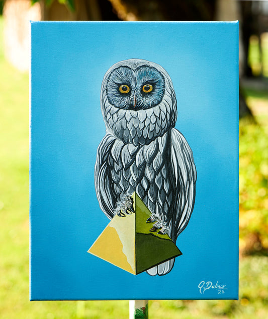 Guardian | Owl Painting | Spirit animal | Original Acrylic Painting
