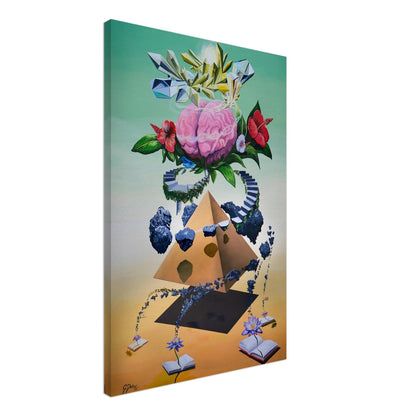 Crystallization of the Knowledge | Stretched Canvas Print