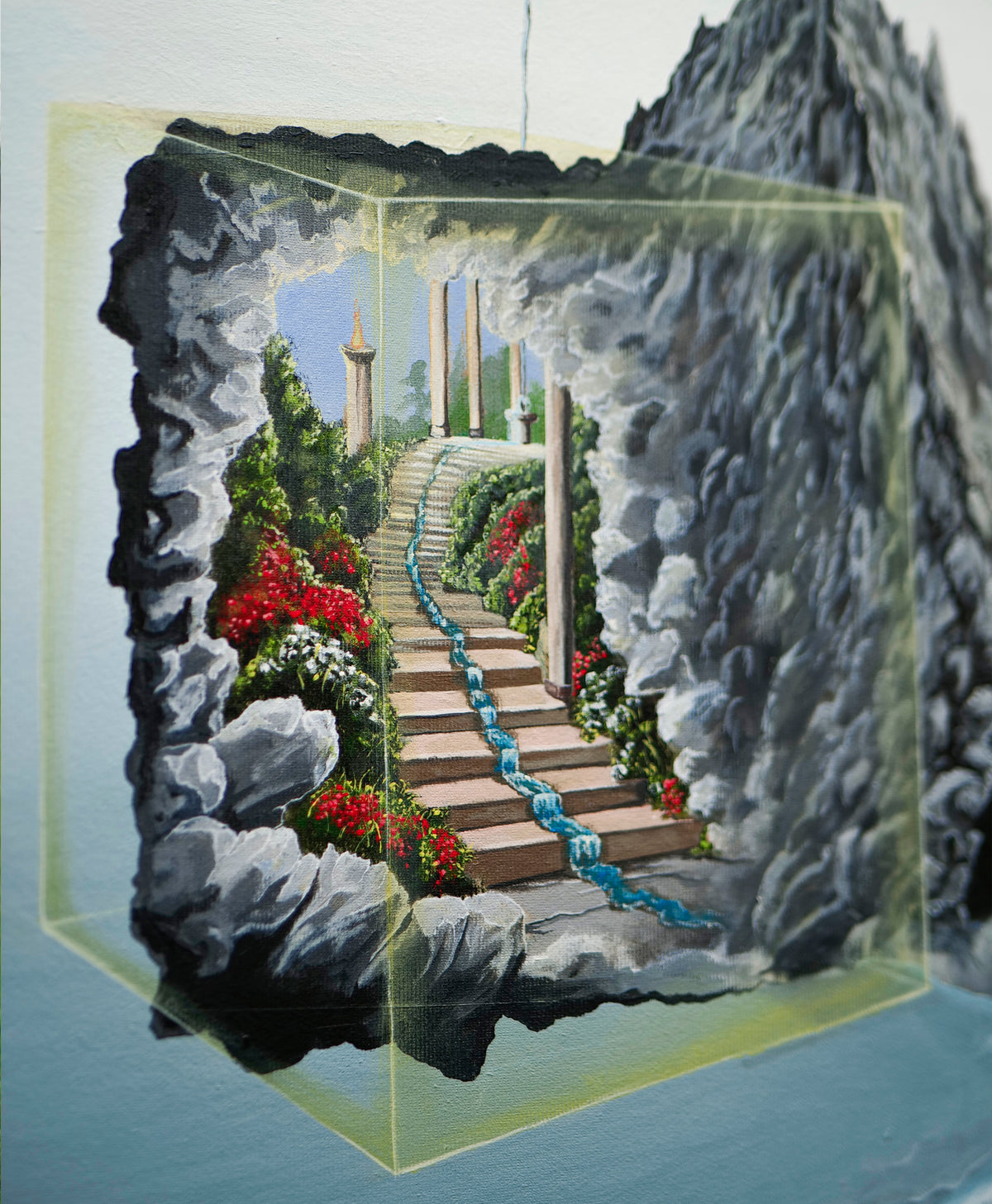 Hero's Journey | Philosophical Painting | Self Mastery | Original Acrylic Painting by Gašper Dolinar