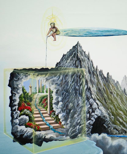 Hero's Journey | Philosophical Painting | Self Mastery | Stretched Canvas Print