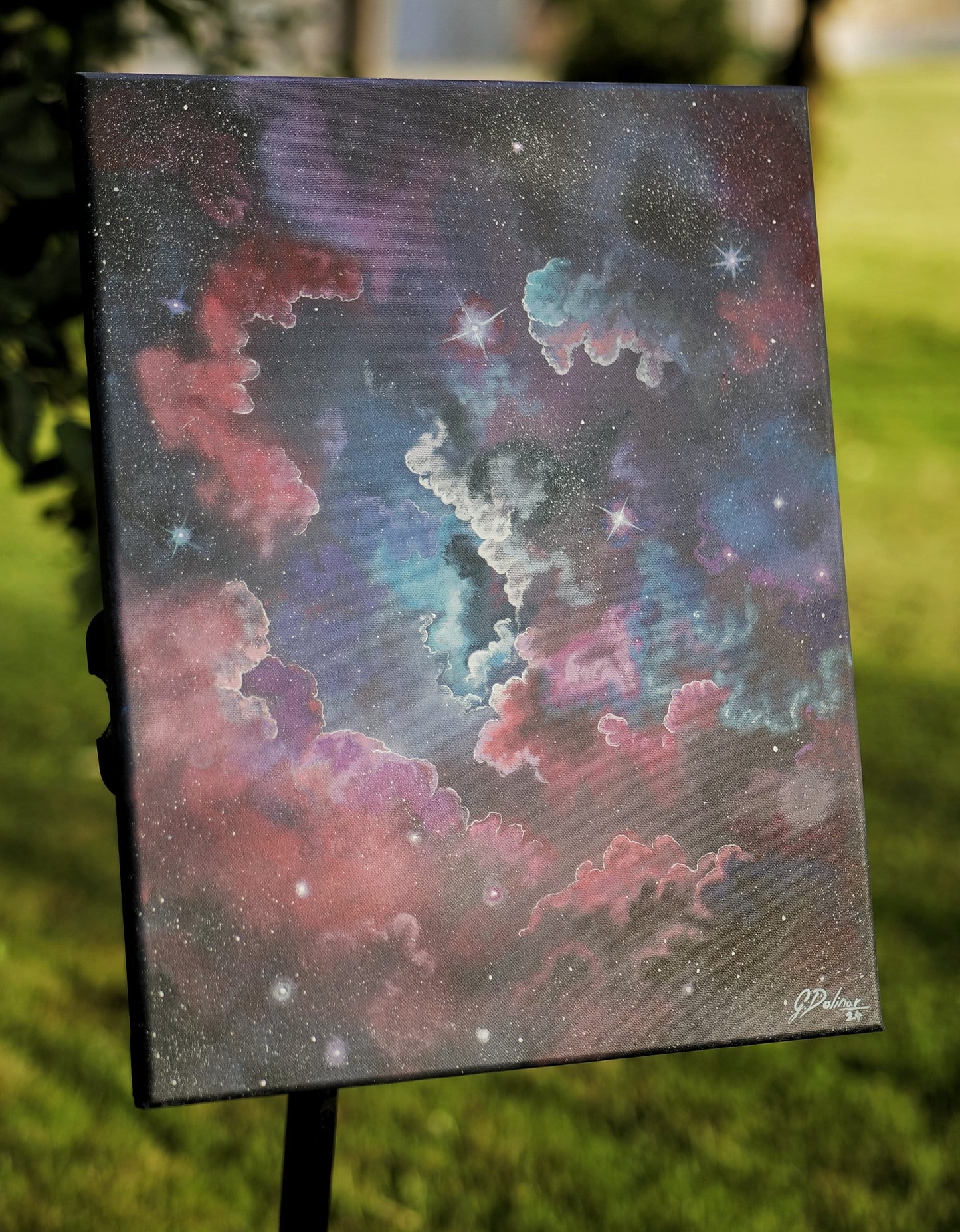 The Universe | Infinite | Constellation | Celestial | Visionary art by @idrawmypassion | Energetic Canvas Print