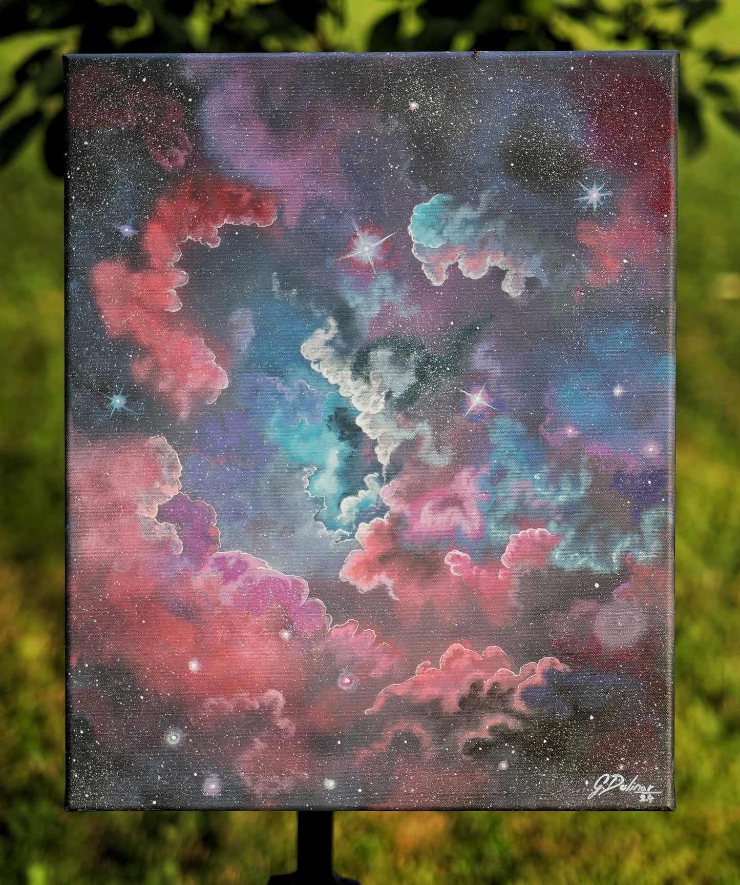 The Universe | Infinite | Constellation | Celestial | Visionary art by @idrawmypassion | Energetic Canvas Print