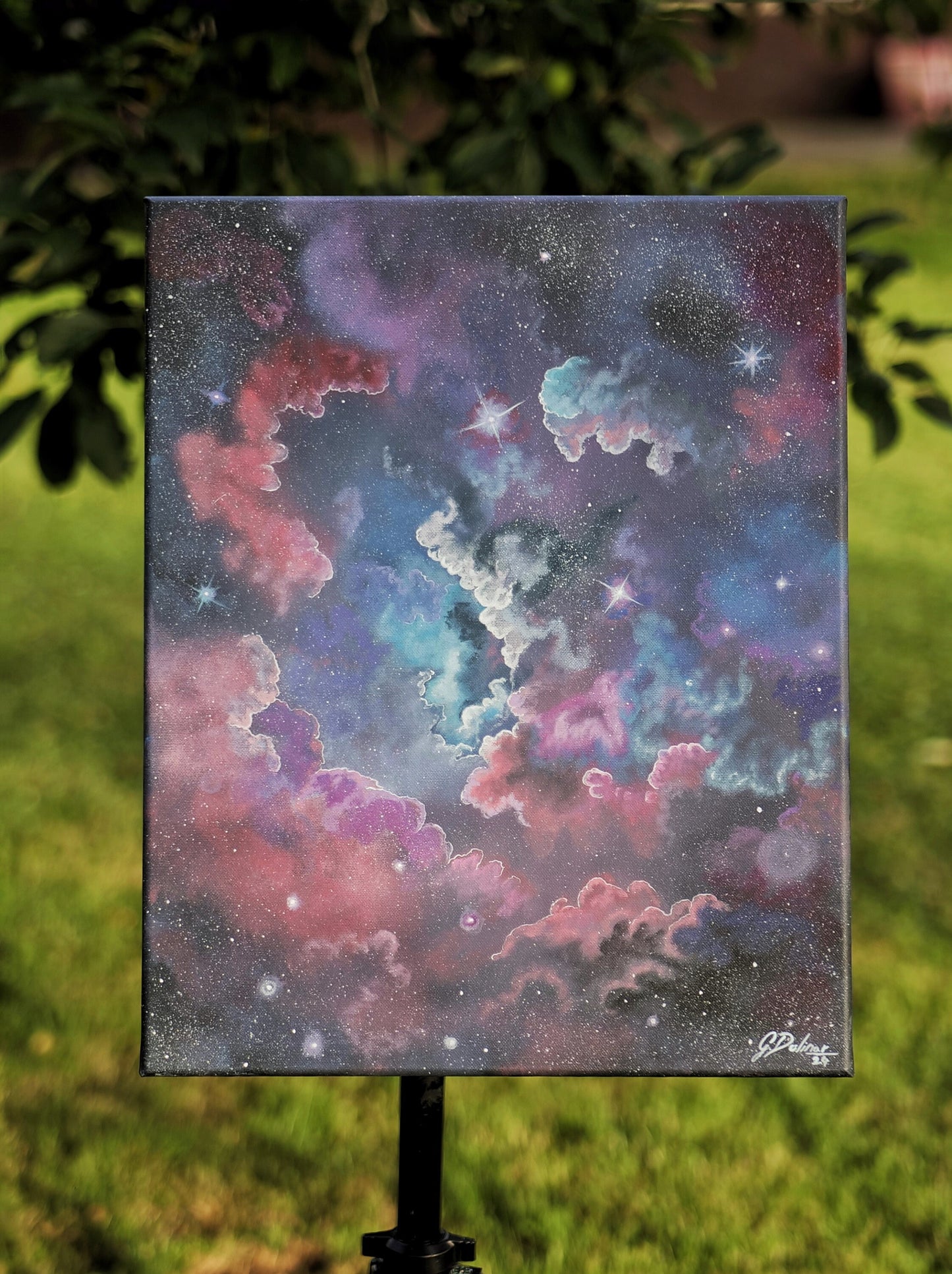 The Universe | Infinite | Constellation | Celestial | Visionary art by @idrawmypassion | Energetic Canvas Print