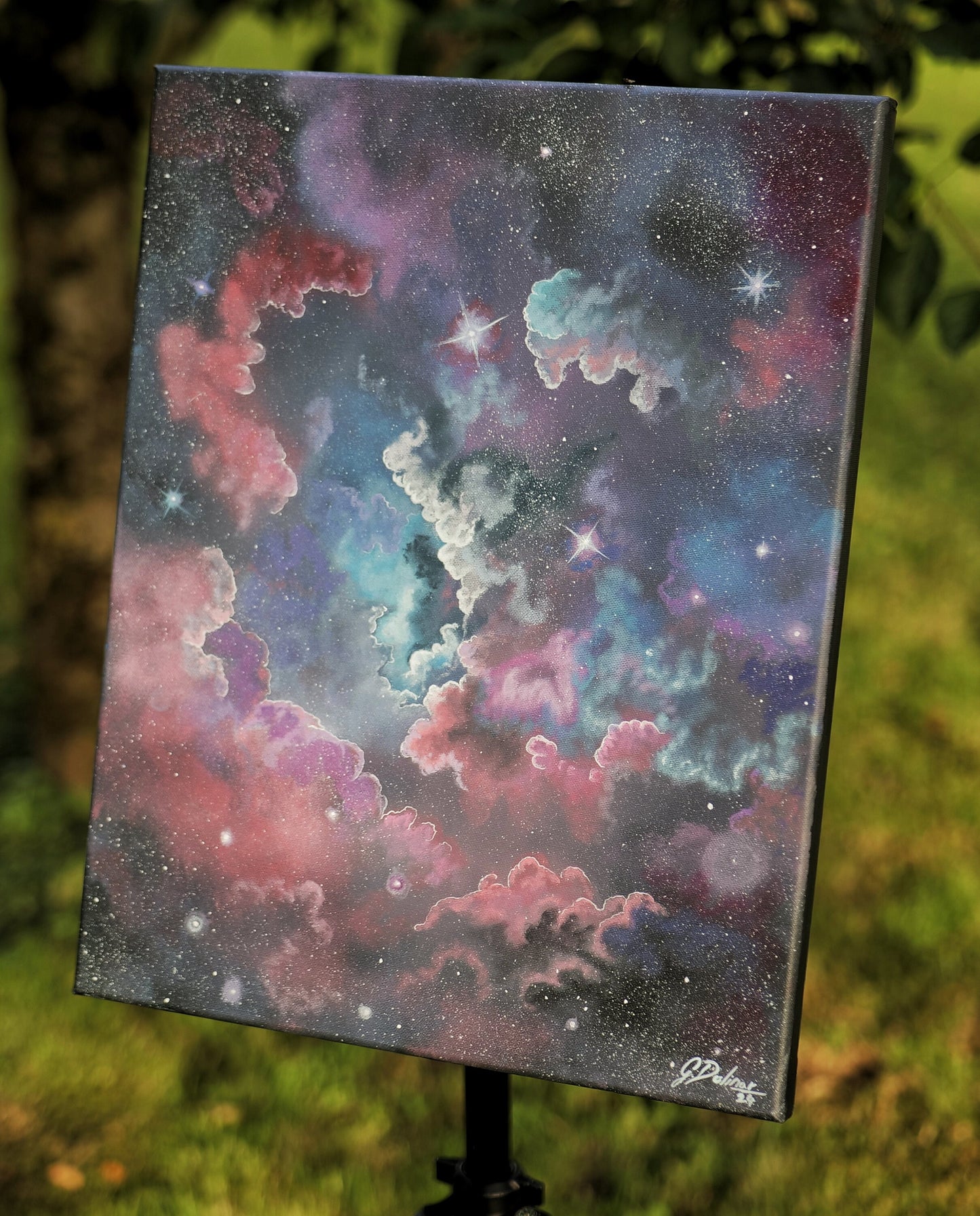 The Universe | Infinite | Constellation | Celestial | Visionary art by @idrawmypassion | Energetic Canvas Print