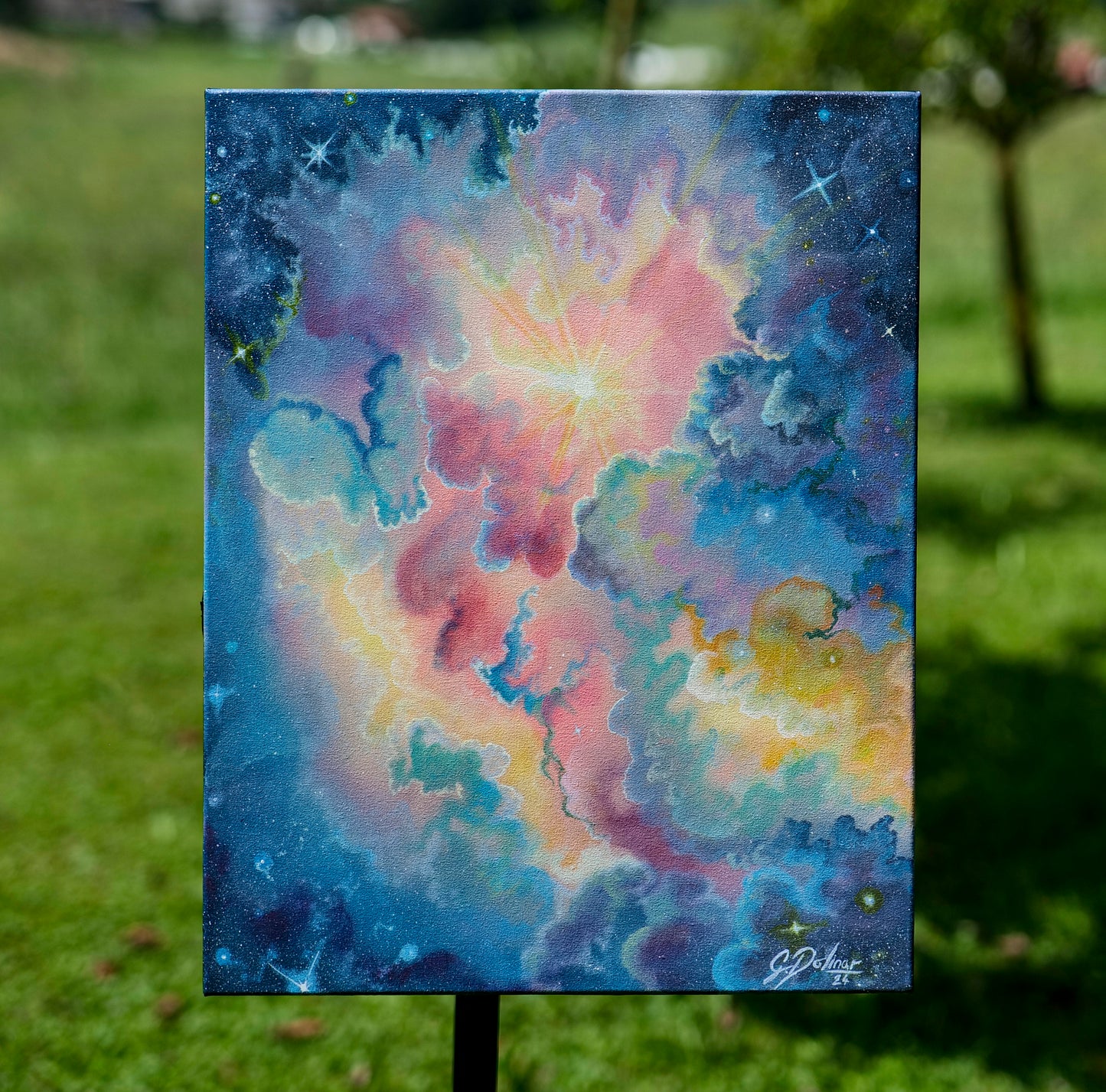 Heaven's Opening - Divine Light Art | Original Painting