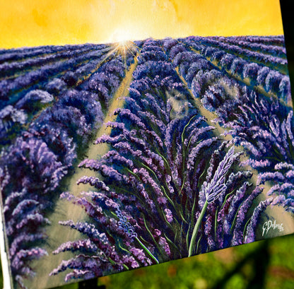 Moment of Serenity - Lavender Sunset | Canvas Print