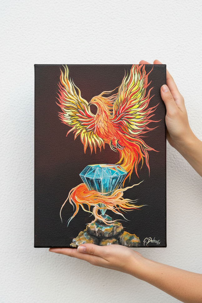 Phoenix Vol. 3 | The Indestructible Spirit | Stretched Canvas Print
