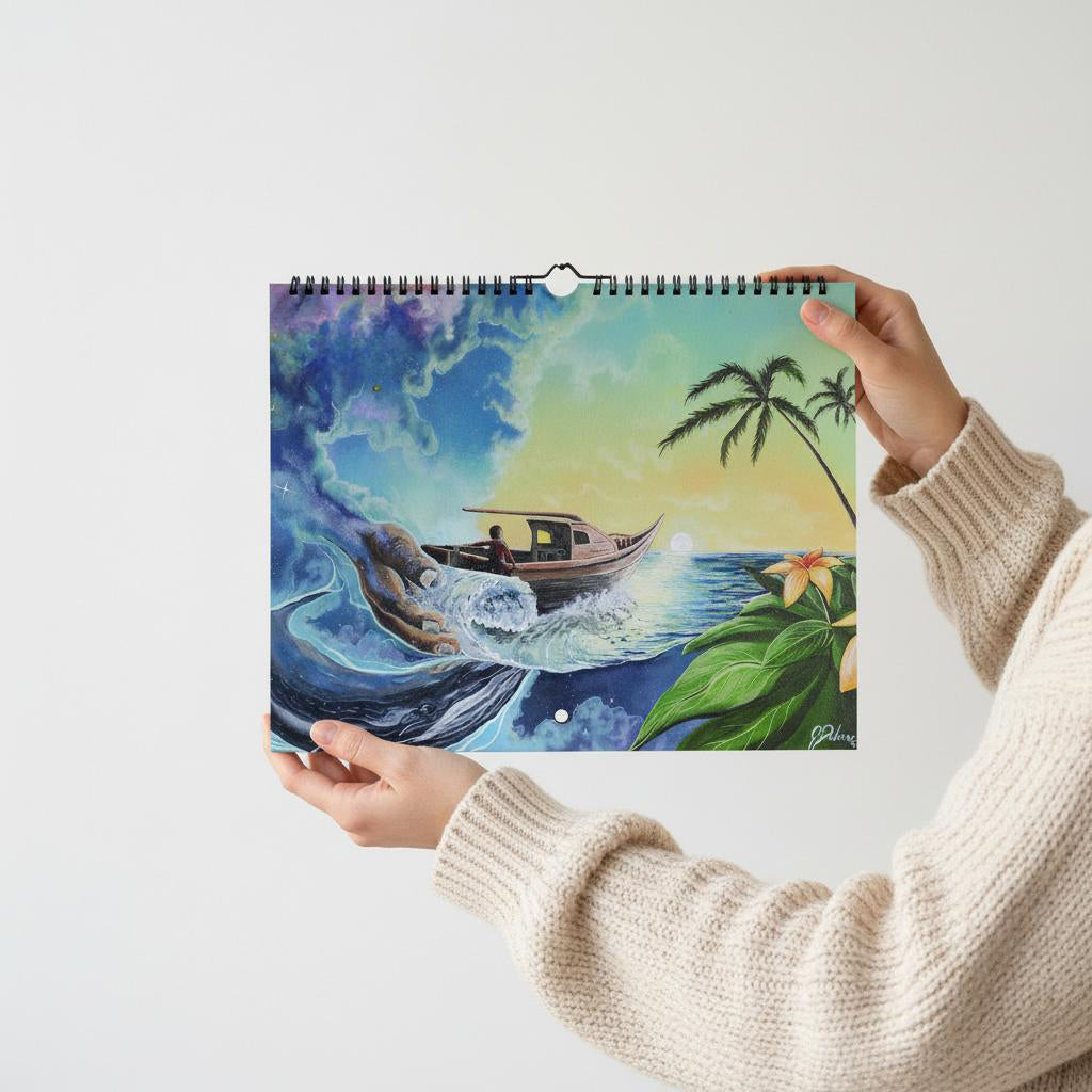 AttractPassion Art Calendar 2026 – Unique Monthly Paintings with Inspiring Quotes (USA & CAN)