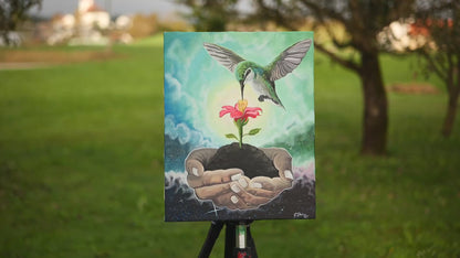 Gift of Life | Patience and Hope | Original Acrylic Painting