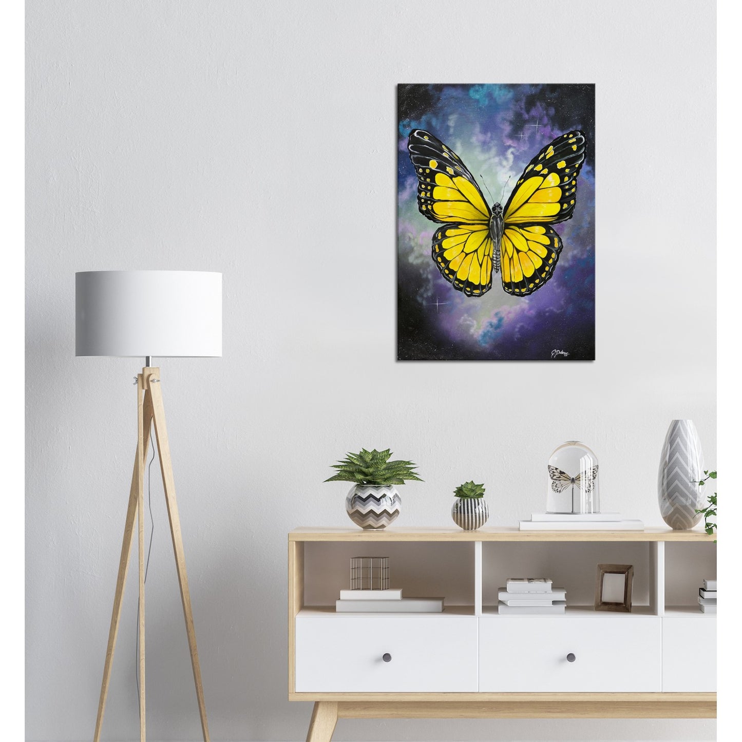 Soul | Butterfly Painting | Spirit Animal | Stretched Canvas Print