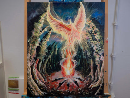 Phoenix Rises - Awakening Of The New Era | Canvas Print